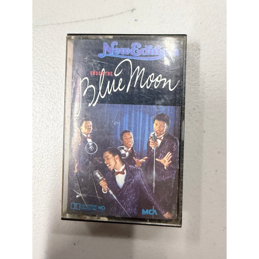 New Edition Under the Blue Moon Cassette Tape 1986 MCA Records Vintage R&B Soul